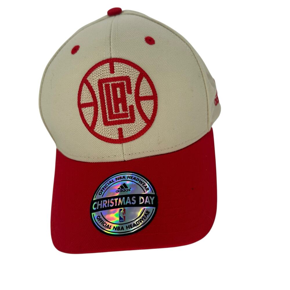 NEW NBA Adidas LA Clippers Christmas Day Snapback Hat – Beige /Red 07/15